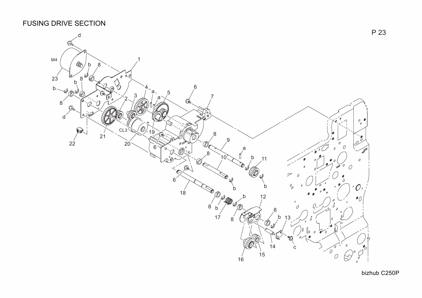 Konica-Minolta bizhub C250P 4038001 Parts Manual-3